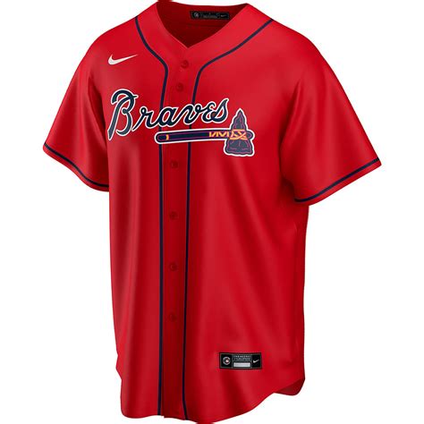 nike men's atlanta braves blank official replica alternate jersey|atlanta braves youth jerseys.